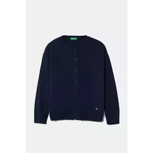 United Colors of Benetton cardigan din bumbac pentru copii culoarea albastru marin, light, 1098C500R imagine