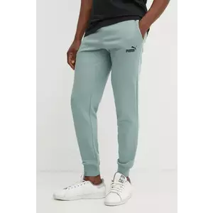 Puma pantaloni de trening culoarea verde, cu imprimeu, 682609 imagine