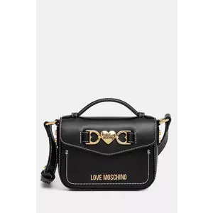 Love Moschino poseta de piele culoarea negru, JC4063PP1 imagine