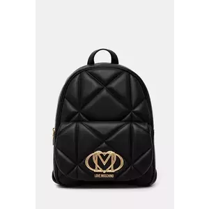 Love Moschino rucsac femei, culoarea negru, mic, neted, JC4037PP1 imagine