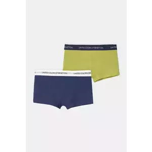 United Colors of Benetton boxeri copii 2-pack culoarea verde, 3OP80X230 imagine