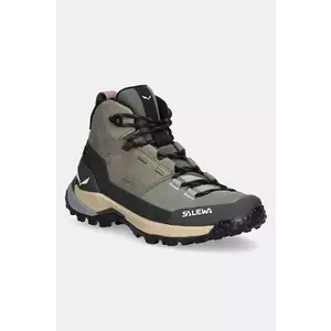 Salewa pantofi Puez Leather Mid PTX femei, culoarea verde, 00.0000061460 imagine