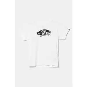 Vans tricou de bumbac pentru copii STYLE 76 culoarea alb, cu imprimeu, VN0A3IJ1WHT1 imagine