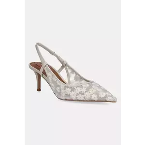 Kurt Geiger London pantofi cu toc Belgravia Sling culoarea bej, 538642609 imagine