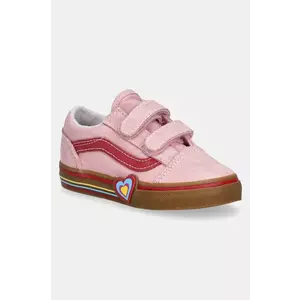 Vans tenisi copii Old Skool V culoarea roz, VN000D4SBIY1 imagine