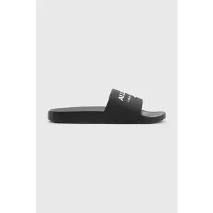 AllSaints papuci Underground Slider barbati, culoarea negru, M001FC imagine