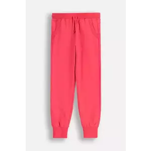 Coccodrillo pantaloni de trening pentru copii culoarea roz, neted, EVERYDAY GIRL imagine