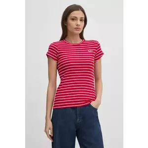 Pepe Jeans tricou MERIBEL femei, culoarea rosu, PL506079 imagine