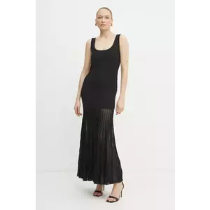 MICHAEL Michael Kors rochie culoarea negru, maxi, evazati, MF482LFBFD imagine