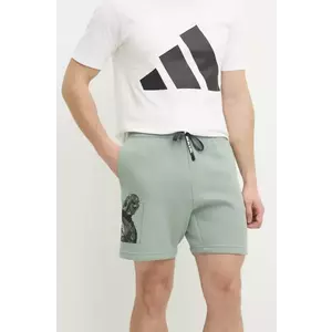 adidas pantaloni scurti x Mandalorian barbati, culoarea verde, JI5722 imagine