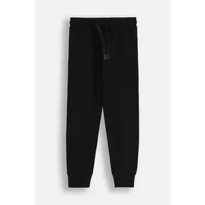 Coccodrillo pantaloni de trening pentru copii culoarea negru, neted, EVERYDAY BOY imagine