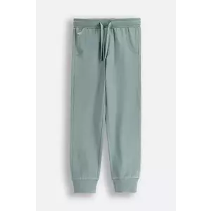 Coccodrillo pantaloni de trening pentru copii culoarea verde, neted, EVERYDAY BOY imagine