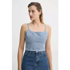 Levi's top din denim JADINE DENIM CAMI TANK femei, culoarea bej, modelator, 001SD imagine