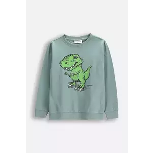 Coccodrillo longsleeve din bumbac pentru copii culoarea verde, cu imprimeu, EVERYDAY BOY imagine