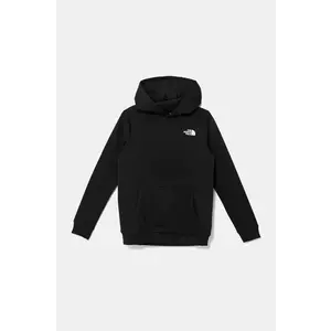 The North Face bluza copii TEEN SIMPLE DOME HOODIE culoarea negru, cu glugă, neted, NF0A8AXVJK31 imagine