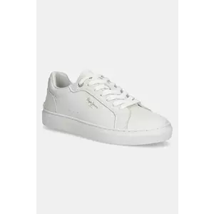 Pepe Jeans sneakers din piele CAMDEN EDITION W femei, culoarea bej, PLS00041 imagine