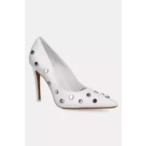 Dkny stilettos de piele Mickel Studs culoarea alb, K1548733 imagine