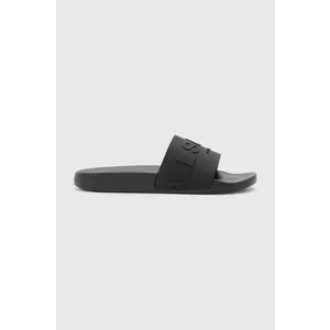 AllSaints papuci Biggy Slider barbati, culoarea negru, M006FC imagine