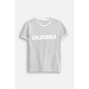 Coccodrillo tricou copii culoarea gri, EVERYDAY GIRL imagine