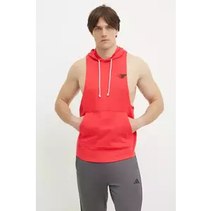 Under Armour hanorac de antrenament Project Rock culoarea roz, cu glugă, neted, 1389947 imagine