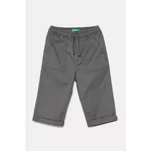 United Colors of Benetton pantaloni copii culoarea gri, neted, 4T48GF026 imagine