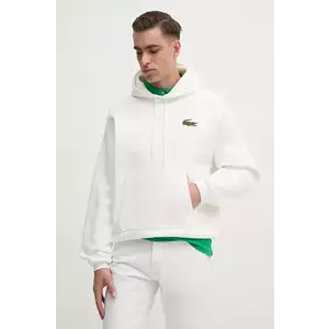 Lacoste hanorac de bumbac barbati, cu glugă, neted, SH2754 imagine