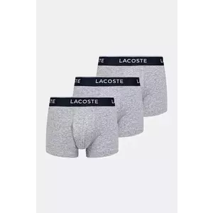 Lacoste boxeri 3-pack barbati, culoarea gri, 5H1300 imagine