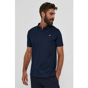 Paul&Shark Tricou Polo bărbați, culoarea albastru marin, material neted imagine