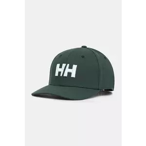 Helly Hansen caciula culoarea verde, cu imprimeu imagine