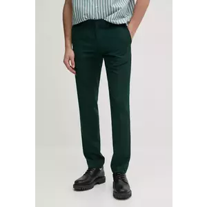 Sisley pantaloni barbati, culoarea verde, mulata imagine