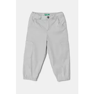 United Colors of Benetton pantaloni copii culoarea gri, neted imagine