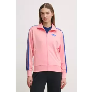 adidas Originals bluza Firebird femei, culoarea roz, modelator, JP2302 imagine