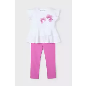 Mayoral set de bumbac pentru copii culoarea roz, 3704 imagine