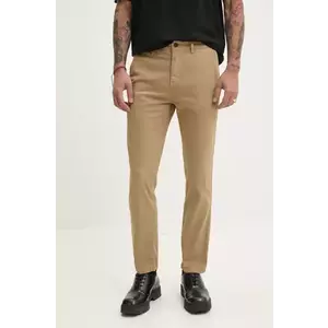 Superdry pantaloni barbati, culoarea verde, cu fason chinos, M7011135A-D8S imagine