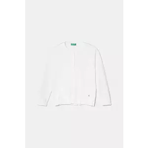 United Colors of Benetton cardigan din bumbac pentru copii culoarea alb, light, 1098C500R imagine