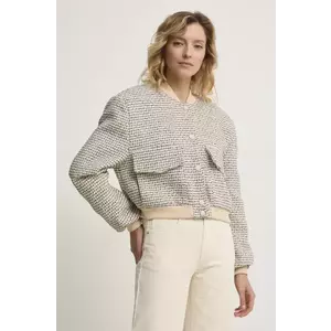 Answear Lab geaca bomber culoarea bej, de tranzitie imagine