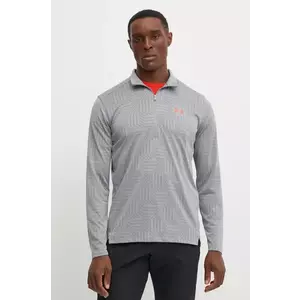 Under Armour hanorac de antrenament UA Tech Geotessa culoarea gri, modelator, 1385260 imagine