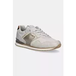 Pepe Jeans sneakers LONDON MIX W femei, culoarea gri, PLS40044 imagine