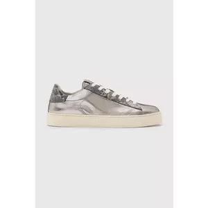 AllSaints sneakers din piele Shana Metallic Sneaker femei, culoarea argintiu, W104FB imagine