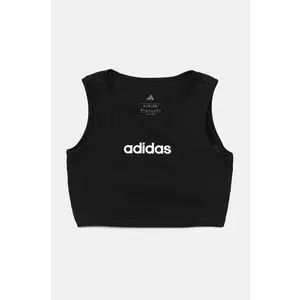 adidas top din bumbac pentru copii culoarea negru, JC9732 imagine