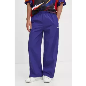 adidas Originals pantaloni de trening SST TRACKPANT barbati, culoarea violet, neted, JX1693 imagine