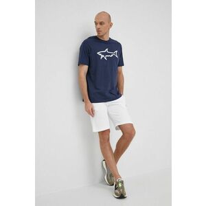 Paul&Shark tricou din bumbac culoarea albastru marin, cu imprimeu imagine