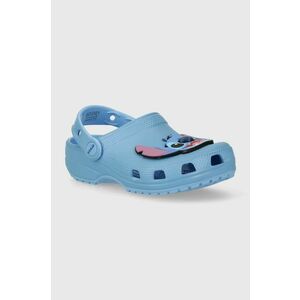 Crocs slapi copii STITCH CLASSIC CLOG culoarea turcoaz imagine