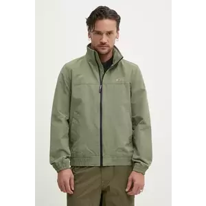 Tommy Jeans geaca barbati, culoarea verde, de tranzitie, DM0DM15382 imagine