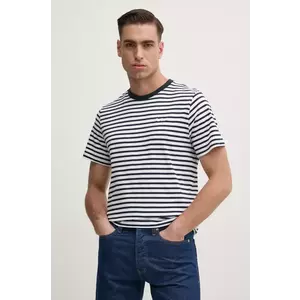 Pepe Jeans tricou din bumbac CANE barbati, culoarea albastru marin, modelator, PM509391 imagine