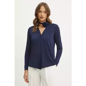 Marella bluza femei, culoarea albastru marin, neted, 2423946102200 imagine