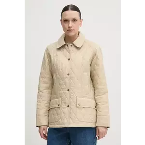 Barbour geaca femei, culoarea bej, de tranzitie imagine