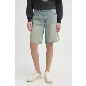 Levi's pantaloni scurti jeans BAGGY DAD femei, neted, high waist, 000MJ imagine