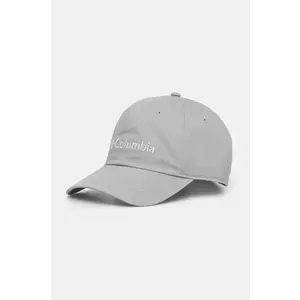 Columbia șapcă de baseball din bumbac Provisions Ball Cap culoarea gri, cu imprimeu, 2096351 imagine