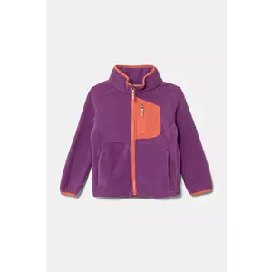 Columbia hanorac polar pentru copii Fast Trek IV culoarea violet, neted, 2087792 imagine